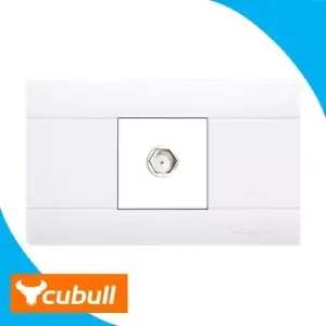 Toma Corriente TV Blanco cubull